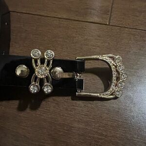 Gold embellished hardware belt